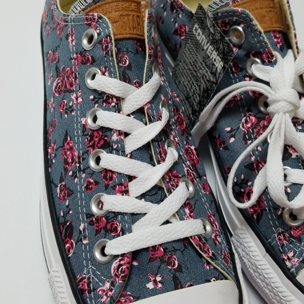 NWT Converse Denim Flower Print - Picture 5 of 6